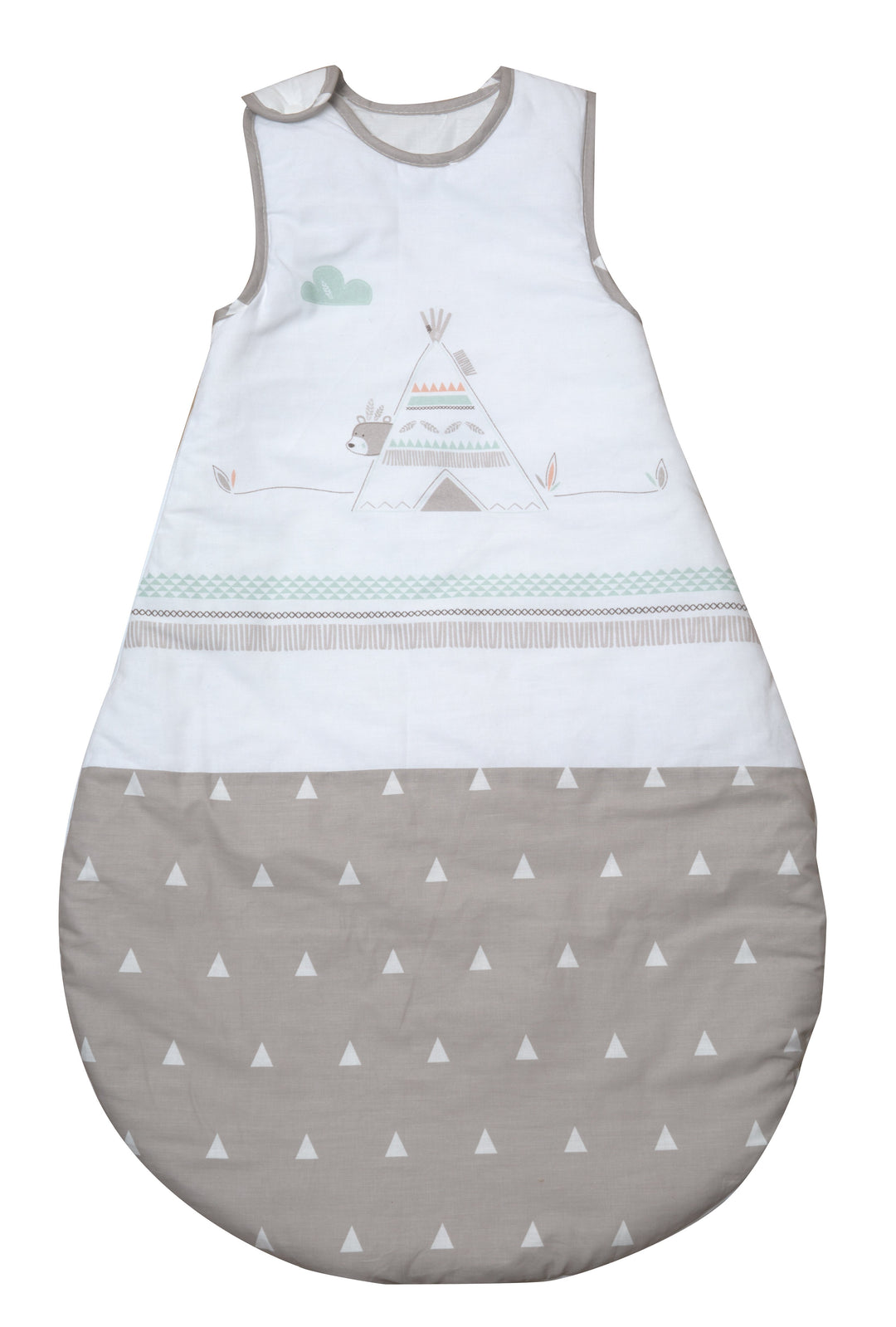 Schlafsack "Indibr"  90 cm, ganzjhrig, aus atmungsaktiver Baumwolle   kidtini GmbH